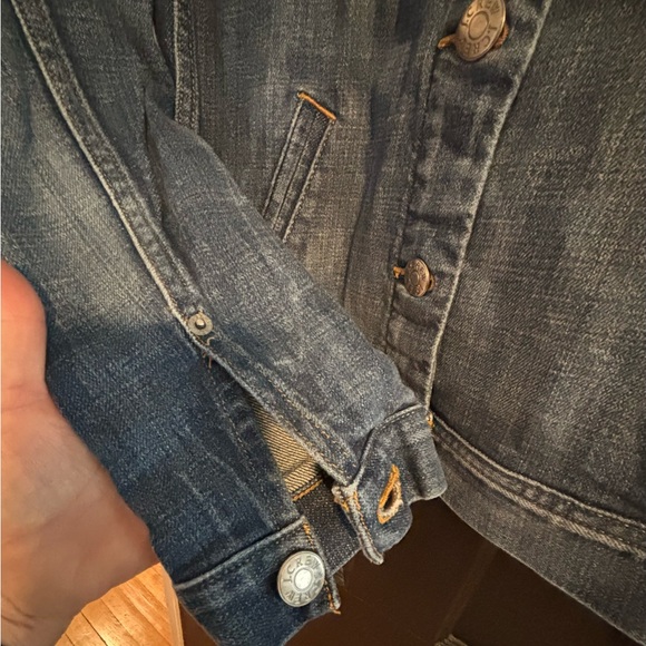J. Crew Blue Denim Jean Jacket size S, EUC - Picture 6 of 9